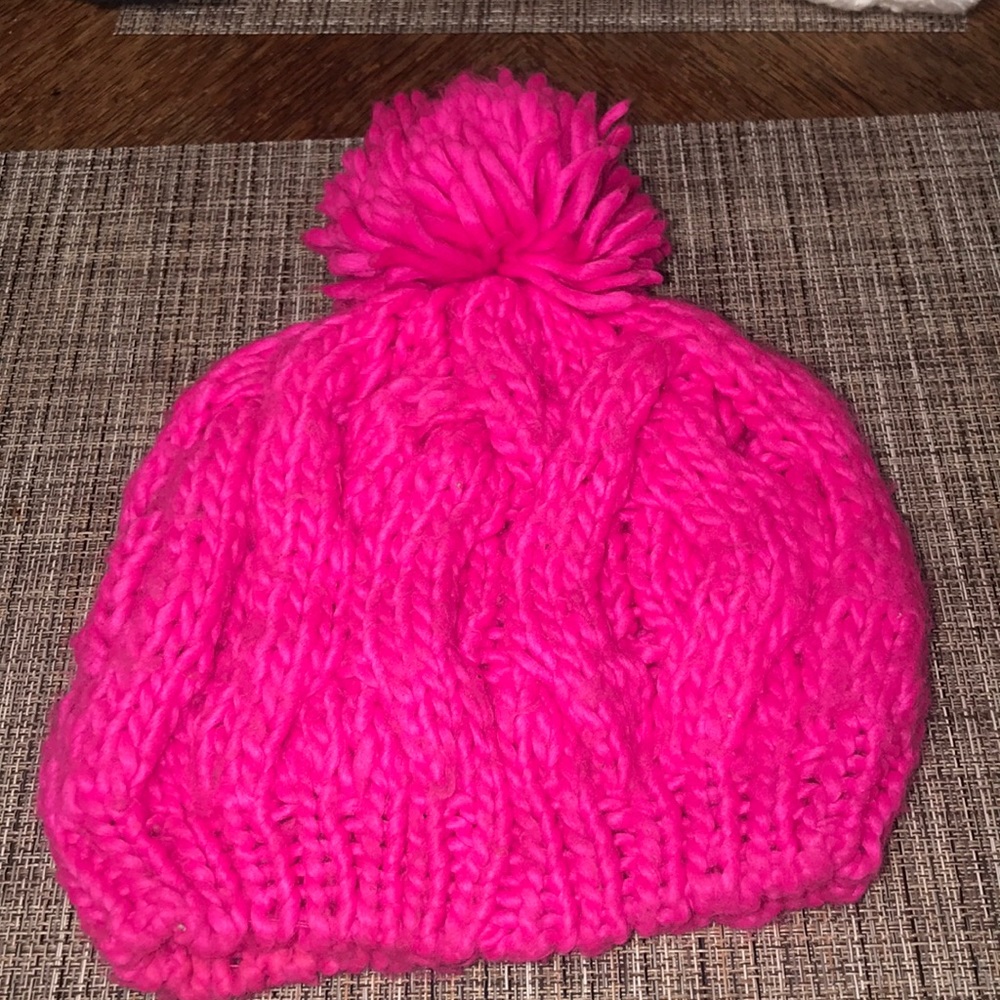Hot pink beanie